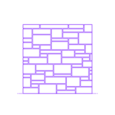 Buildings Stone Masonry Random Uncoursed Ashlar Outline Svg File, Free Vectors File